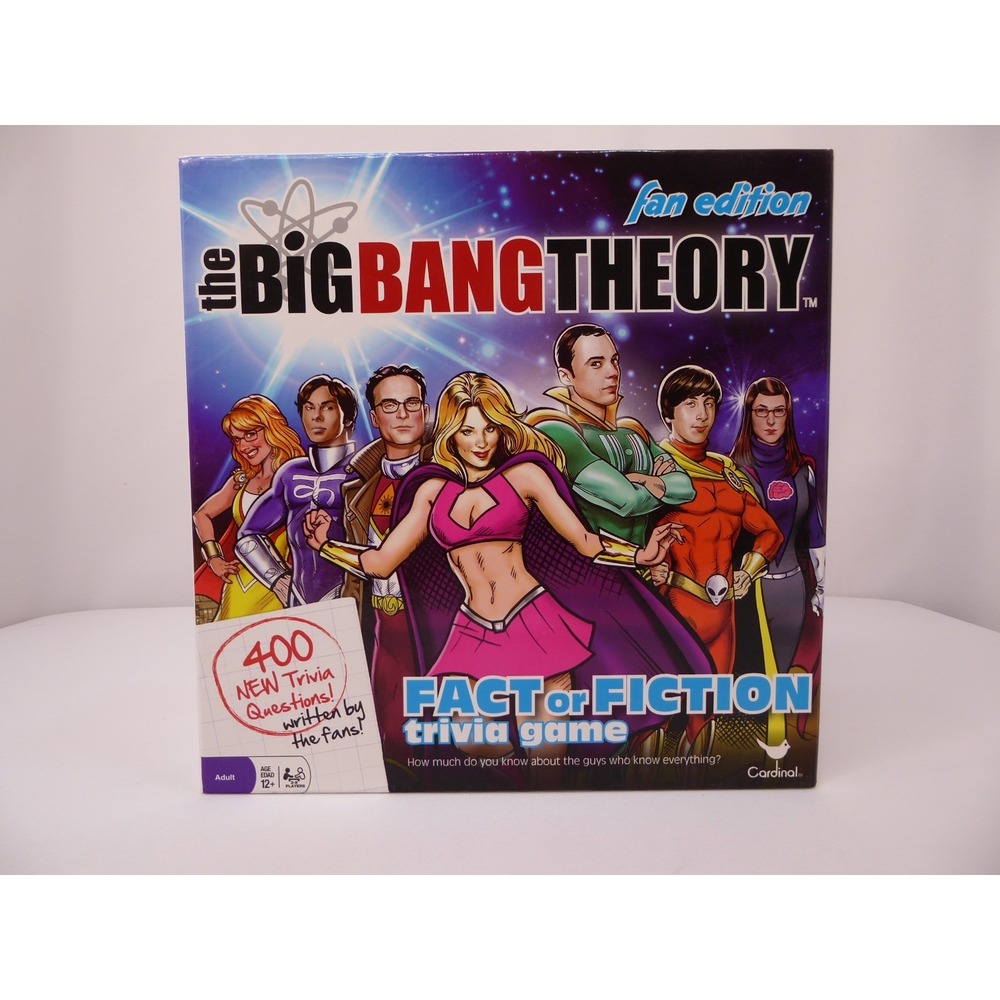 Cardinal The Big Bang Theory Fact or Fiction Fan Edition Trivia Game Complete